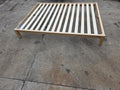 Bamboo platform bed frame, Queen, full view