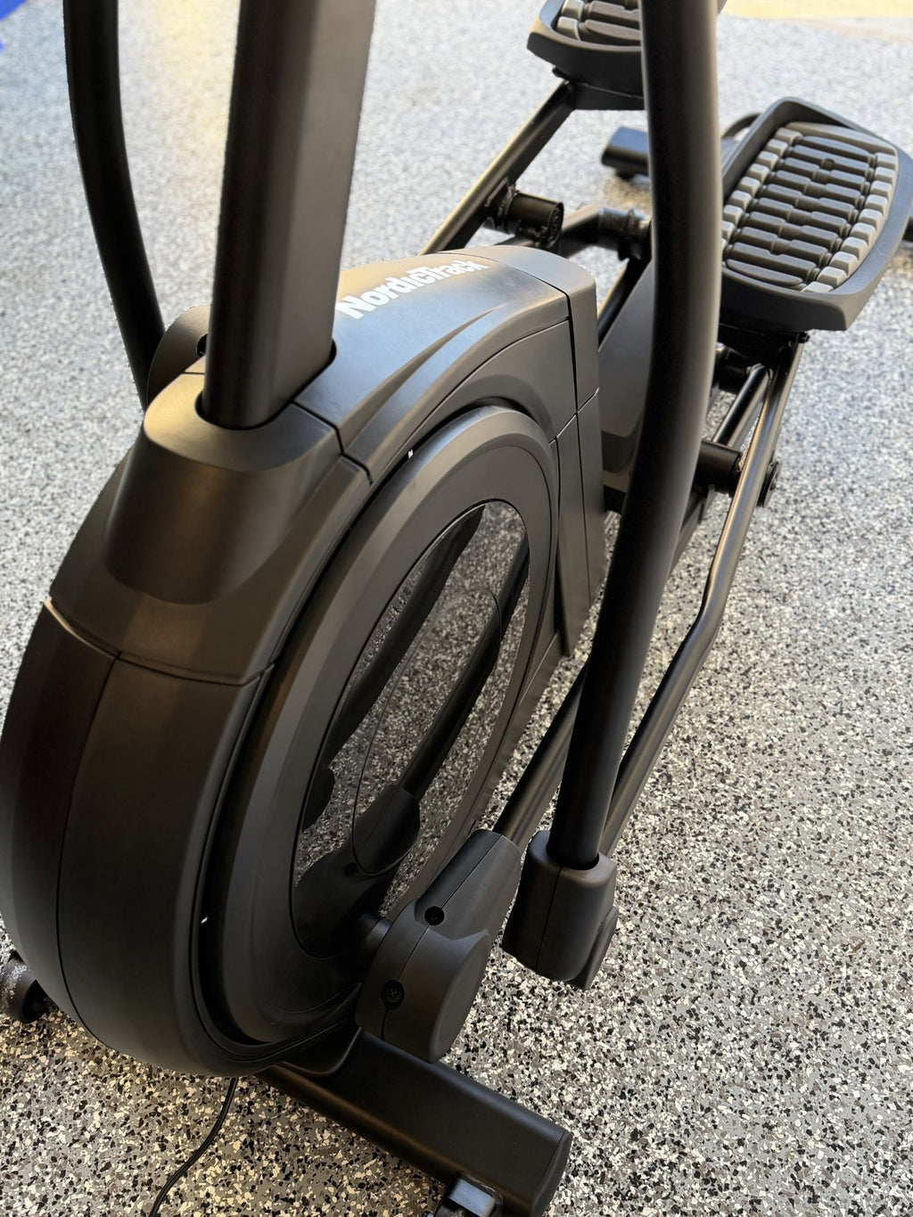 NordicTrack AirGlide 16 flywheel close-up