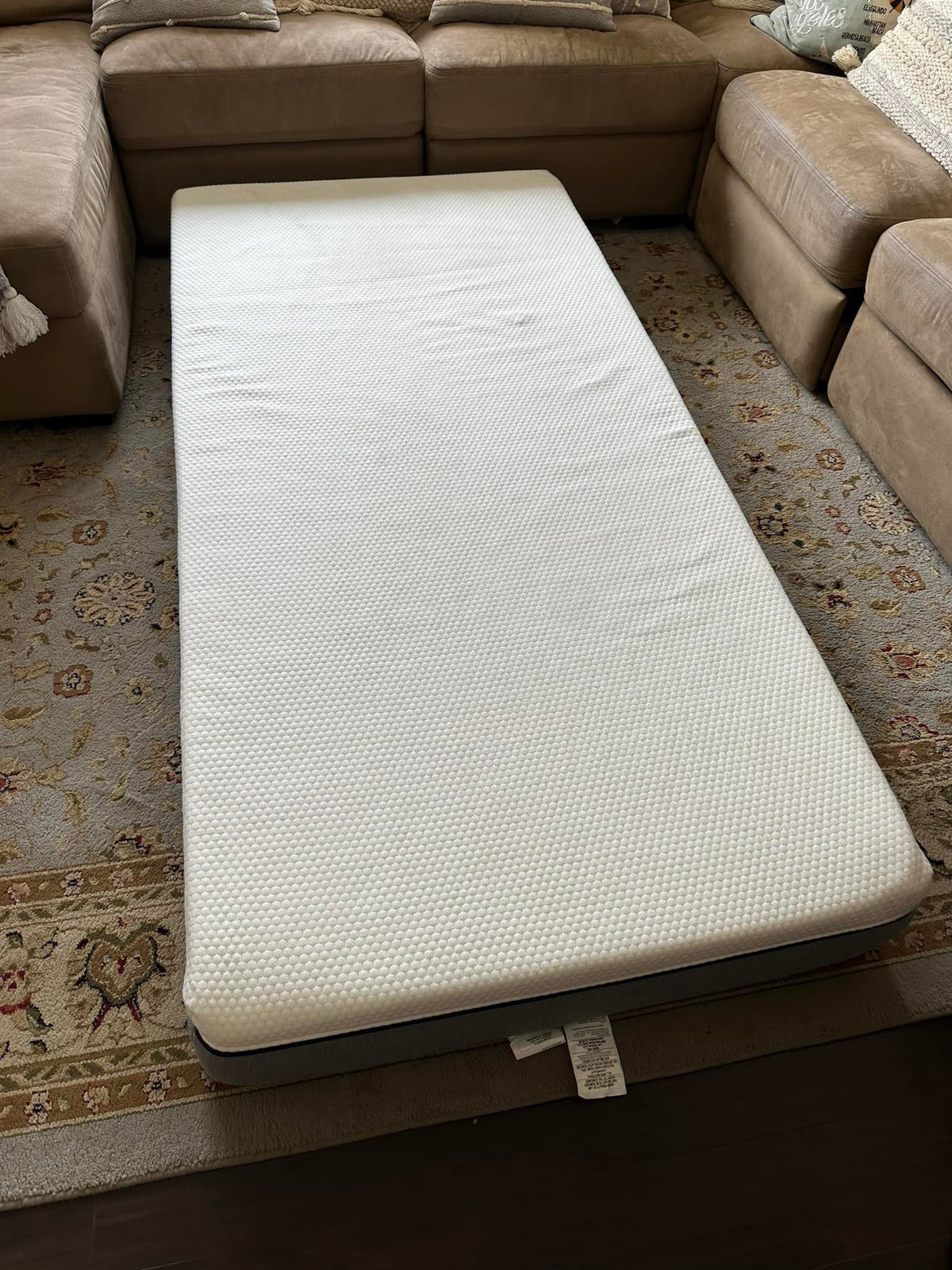 Lull Original Twin mattress, top view