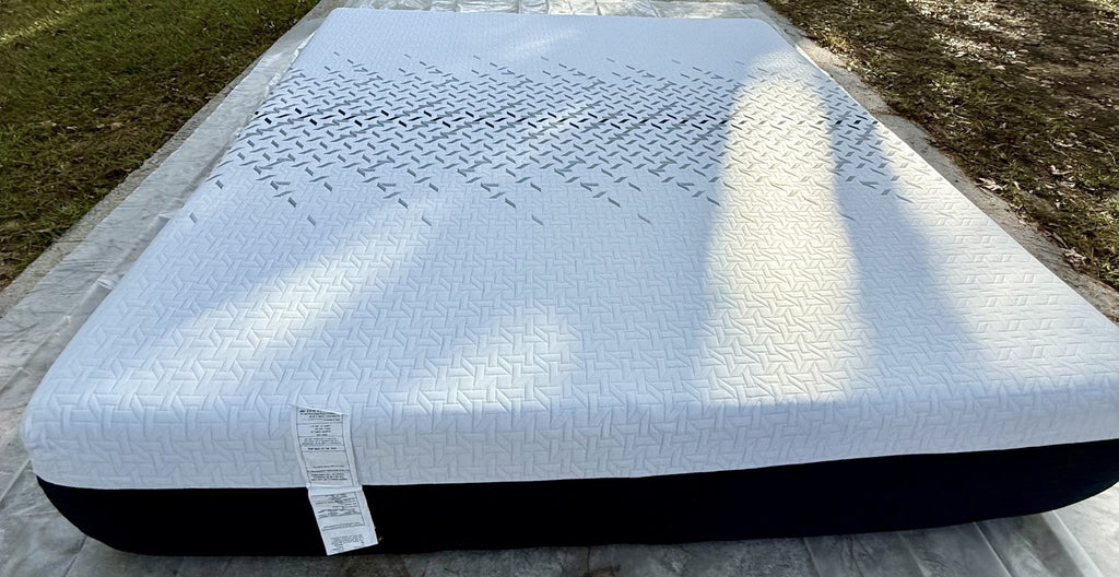 Nectar Luxe Memory Foam King, outdoor top view