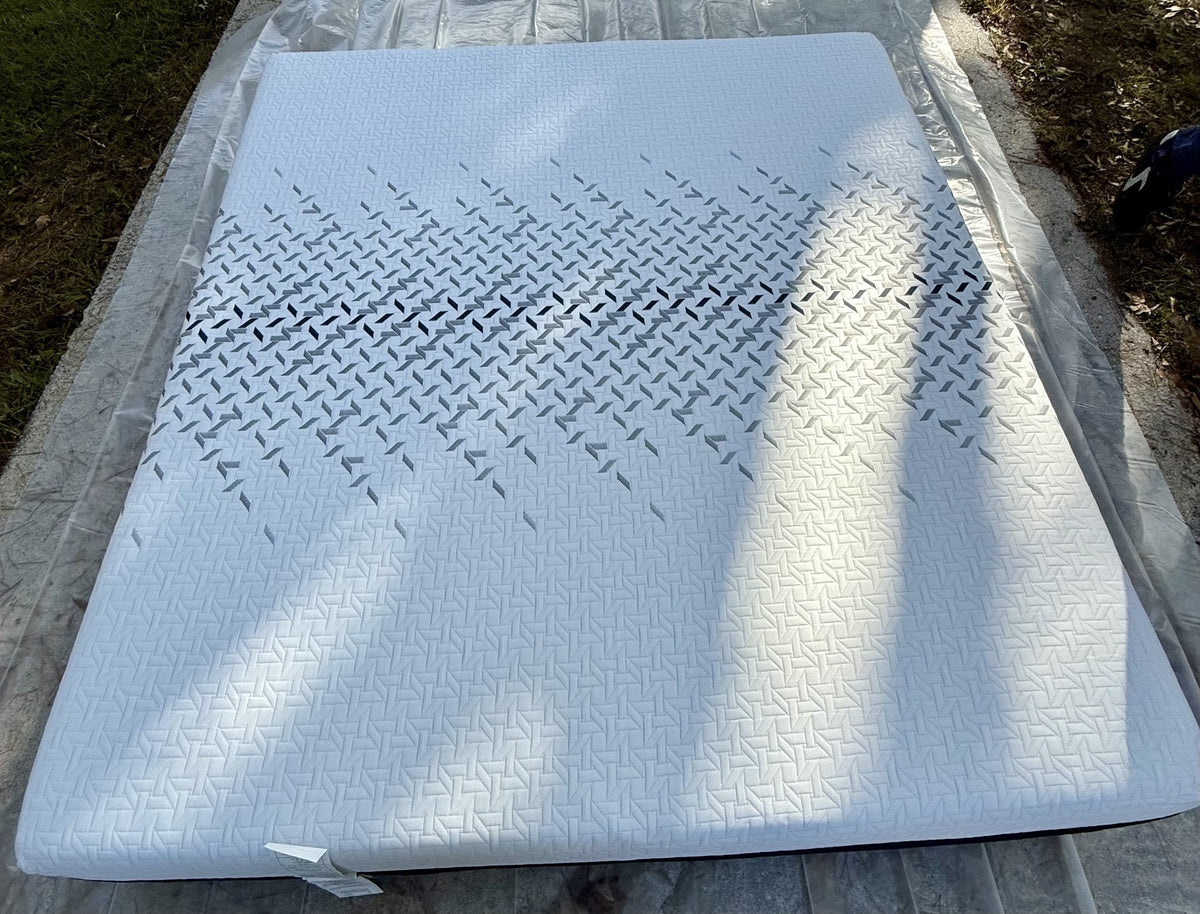 Nectar Luxe Memory Foam King, outdoor angle view