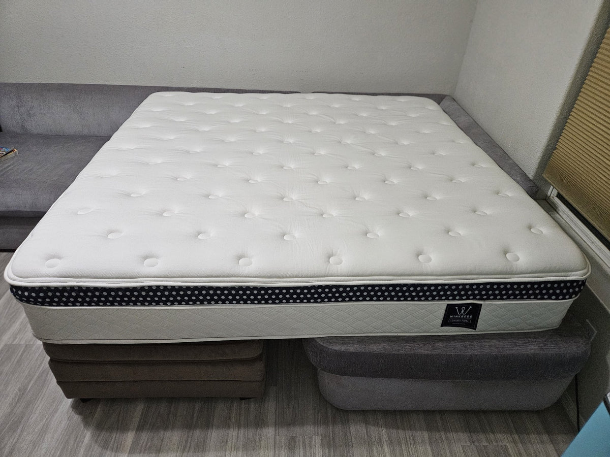 WinkBed Luxury Firm Cal King on display